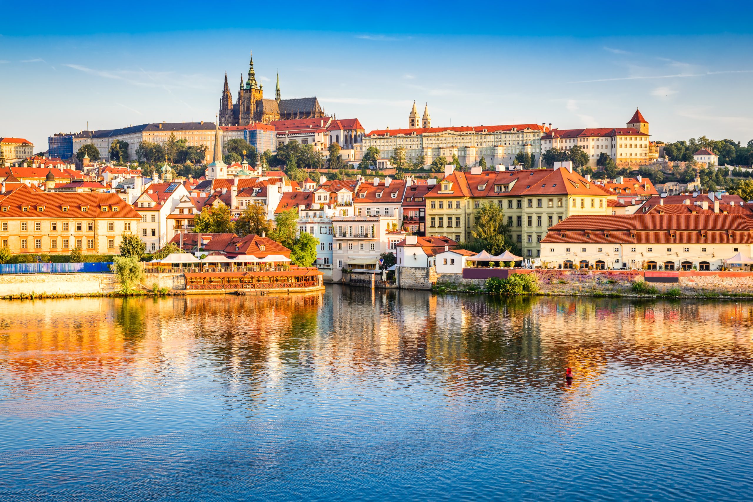 Prague Castle in the Czech Republic. Prague is one of the cheapest places to fly to from London.